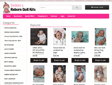 Tablet Screenshot of debbiesreborndollkits.com